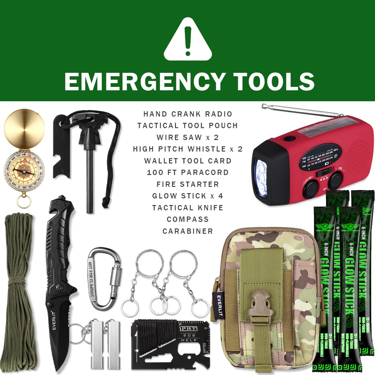 Everlit STORM II 2-Person 72-Hour Emergency Survival Kit
