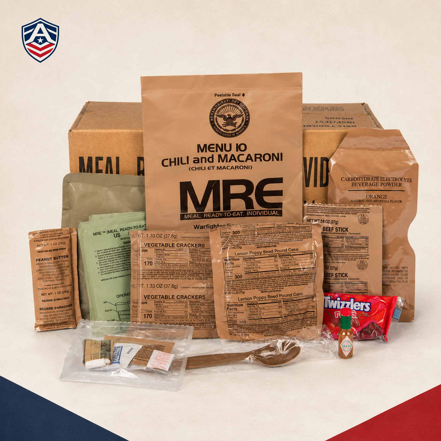 Military MREs — Choose Your Pack, Case, Bundle, or Pallet