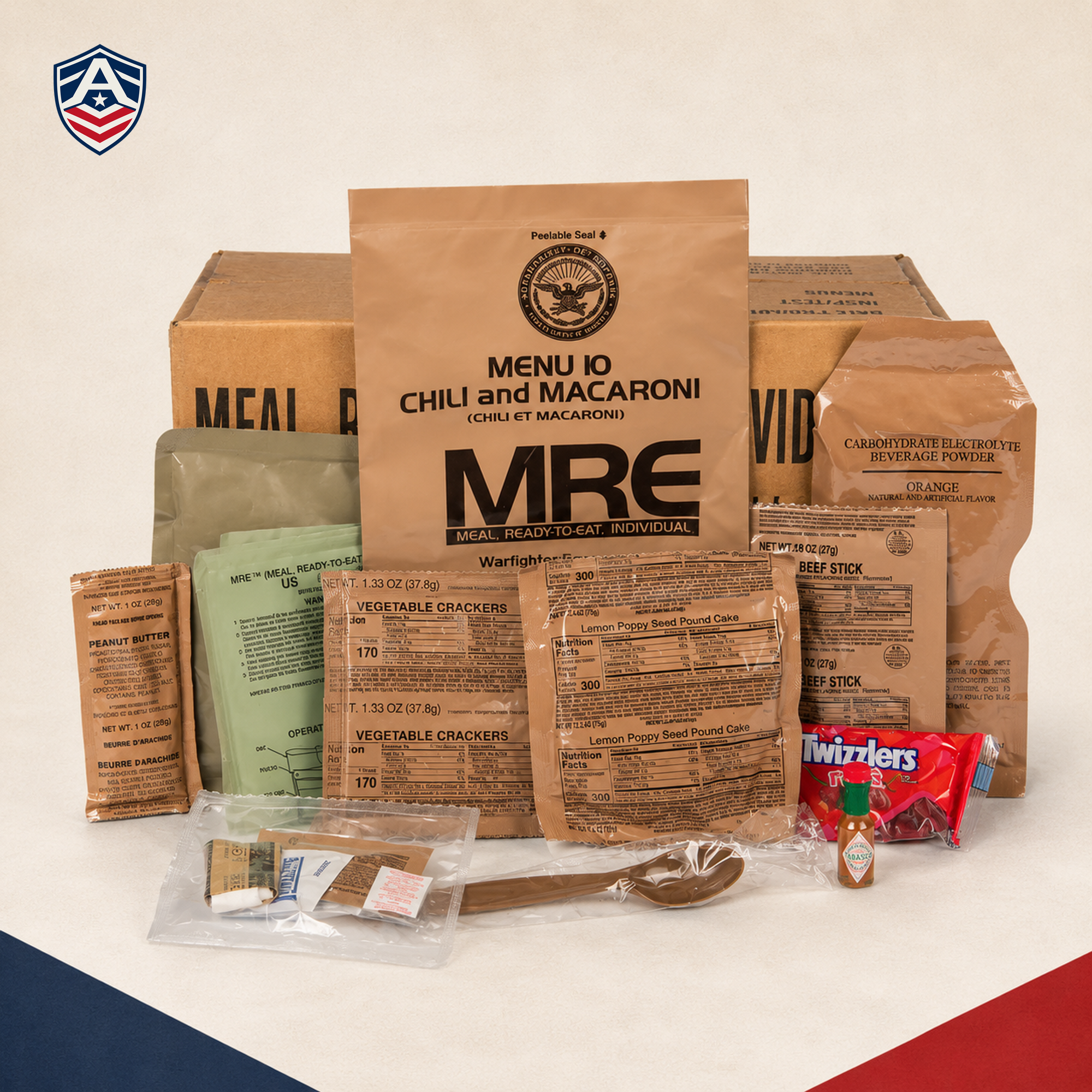 Military MREs — Choose Your Pack, Case, Bundle, or Pallet