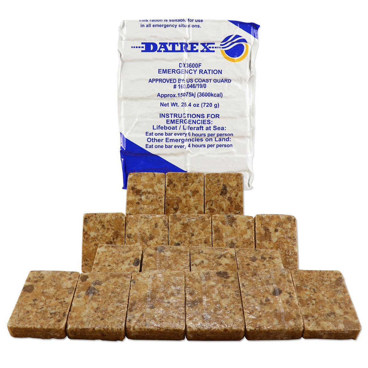 Datrex 3600-Calorie Emergency Food Ration – 18 Bars