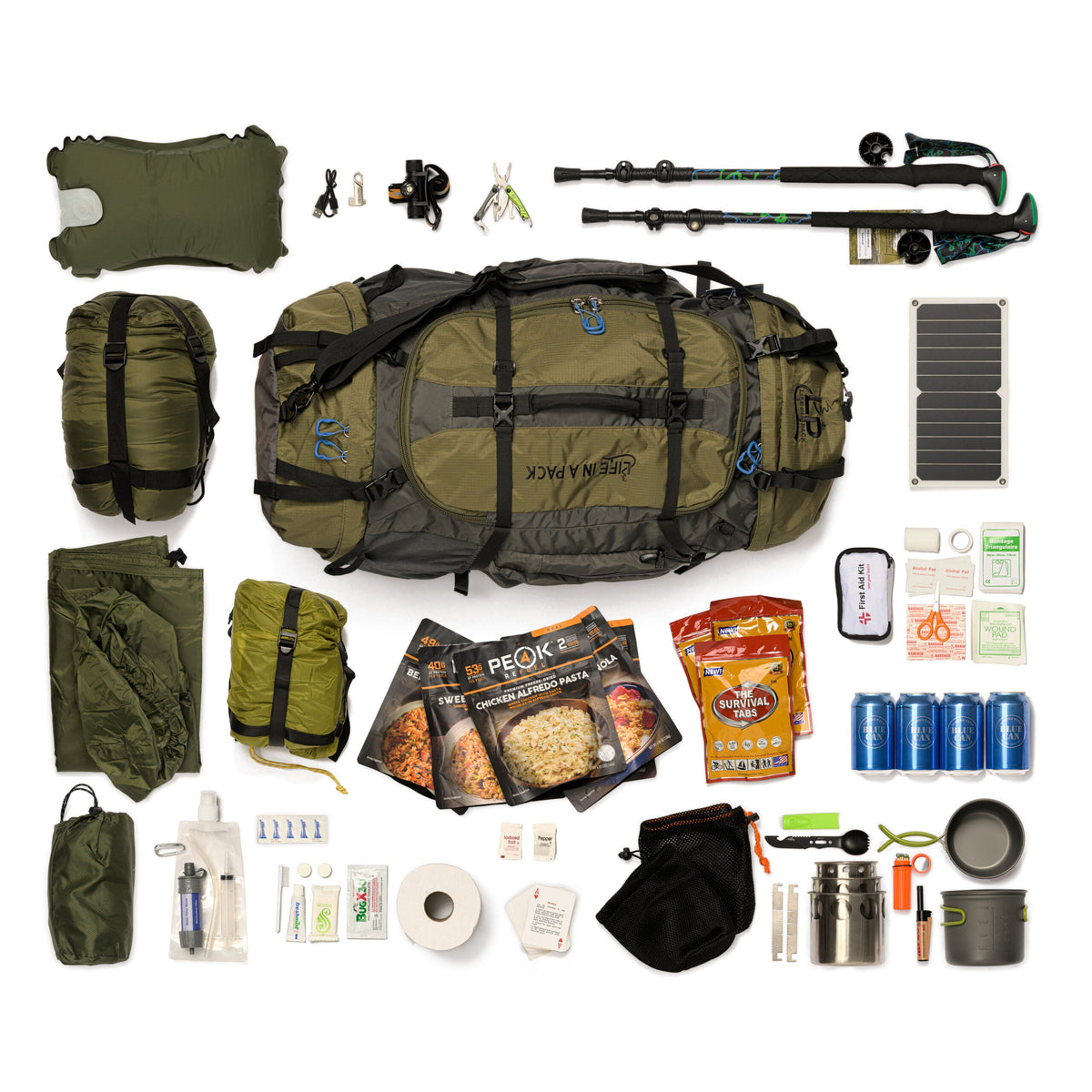 River Country Gear LifePack 1-Person Backpacking Survival Kit