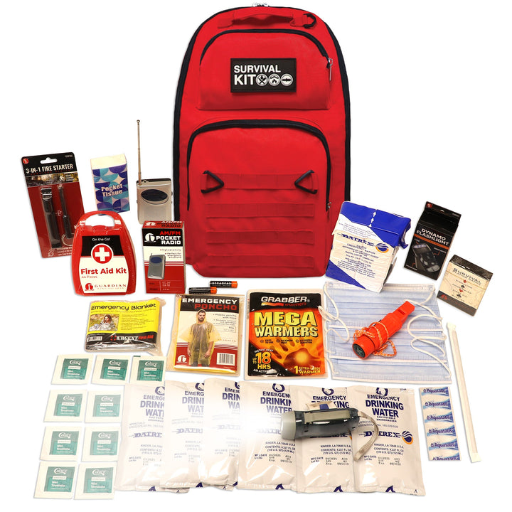 Quake Kits Prepared Emergency Survival Kit & Go Bag