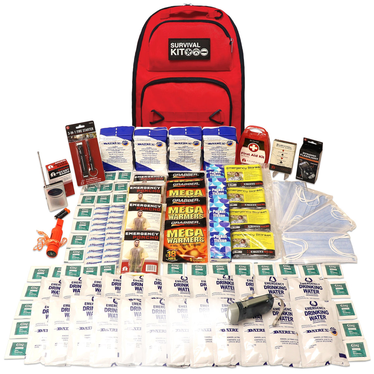 Quake Kits Prepared Emergency Survival Kit & Go Bag
