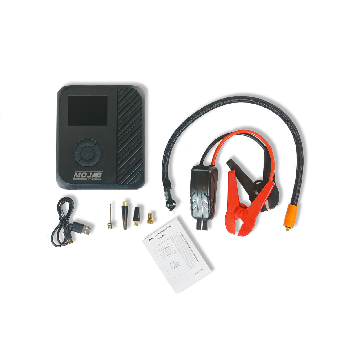 MOJAB PowerPro Jump Starter & Tire Inflator – 2000A Peak