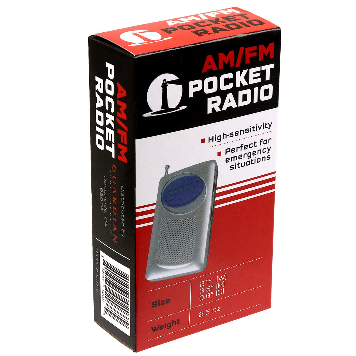 Quake Kits Portable AM/FM Battery-Powered Emergency Radio