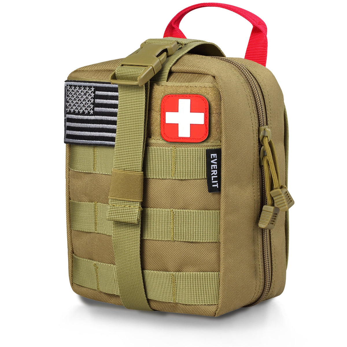 Everlit 250-Piece Survival First Aid Kit with MOLLE Pouch