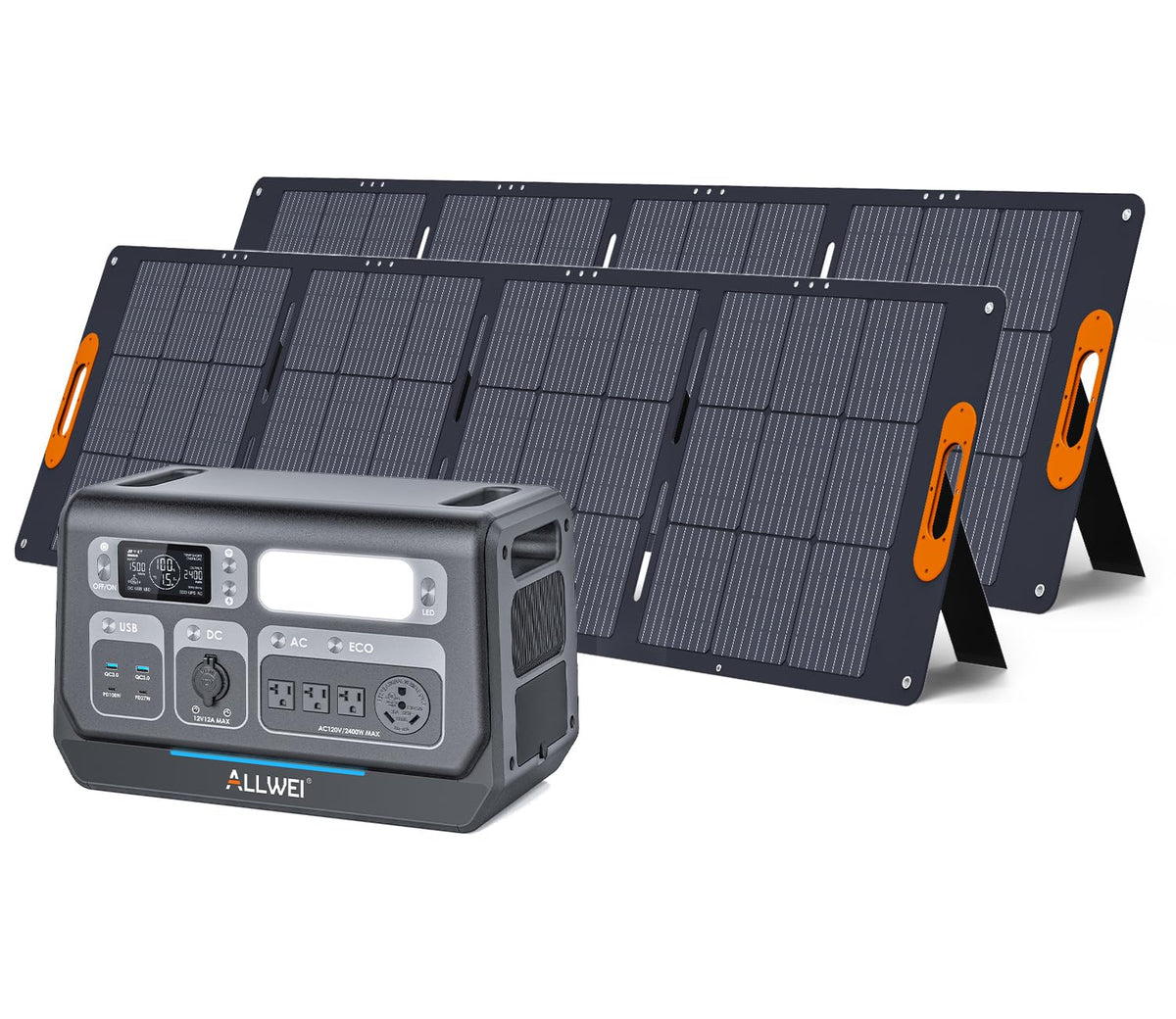 ALLWEI Portable Power Stations & Solar Panel Bundles