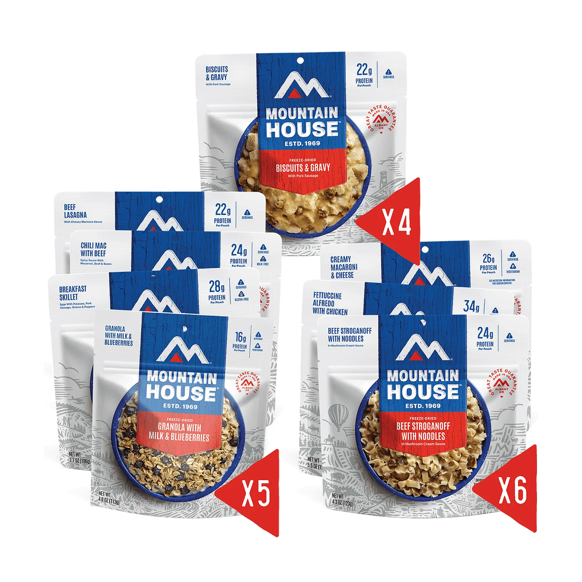 Mountain House 14-Day Freeze-Dried Emergency Food Supply